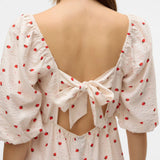 Vero Moda VMODETTE Short Dress In Snow White