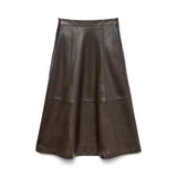 Vero Moda Vmolive Long Skirt In Chocolate