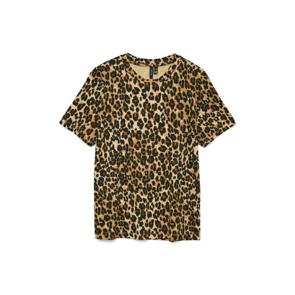 Vero Moda VMPAULINA T-Shirt In Brown Tigers Eye