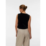 Vero Moda Vmshanna Tailored Waistcoat In Black