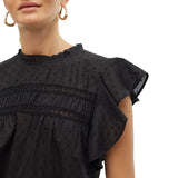 Vero Moda VMTRINE Lace Top In Black
