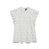 Vero Moda VMTRINE Lace Top In Floral White
