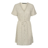 Vero Moda VMMYMILO Short dress in Silver Lining