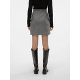 Vmfortuneallison High Waist Short Skirt In Grey