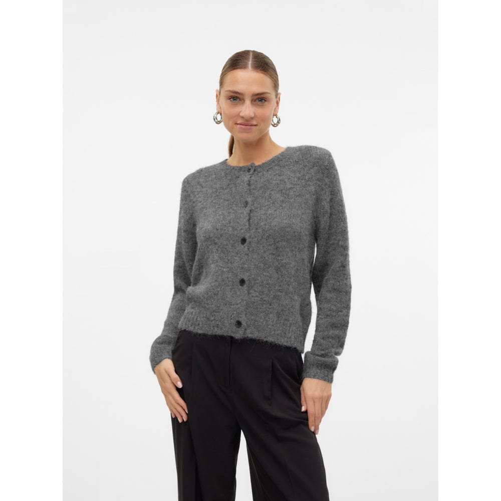 VERO MODA Cardigan Donna In Cotone E Acrilico A Maniche Lunghe Con Scollo Rotondo