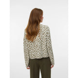 Vero Moda Vmtres Knitted Pullover In White Birch