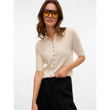 Vero Moda AWARE AWPANAMA Knit Cardigan In Ivory