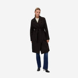 Vero Moda VMFORTUNEAYA Long Coat In Chocolate Torte