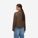 Vero Moda VMJOSE Kelly Short Jacket In Chocolate Chip