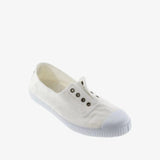 Victoria 1915 Inglesa Drec® Canvas Elastic Plimsoll in Blanco