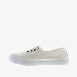 Victoria 1915 Inglesa Drec® Canvas Elastic Plimsoll in Blanco