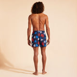 Vilebrequin Moorea Aoprint Karge Turtose- 390 in Navy