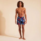 Vilebrequin Moorea Aoprint Karge Turtose- 390 in Navy