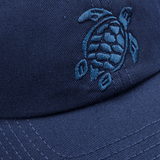 Vilebrequin Solid Cap Turtle Embroidery Navy