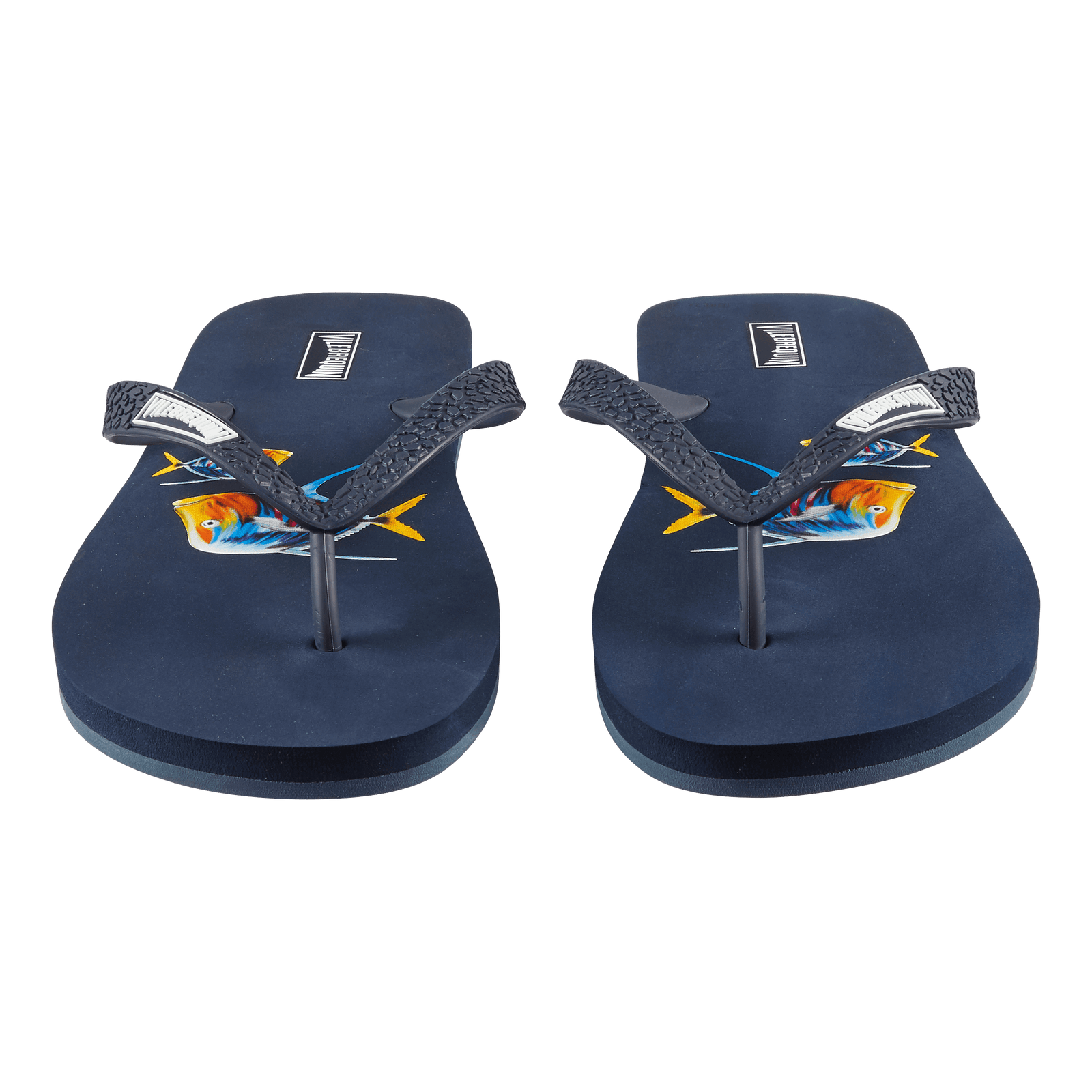 Vilbrequin Men Beach Flip flops Piranhas Navy