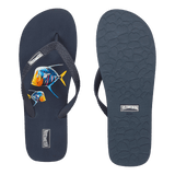 Vilbrequin Men Beach Flip flops Piranhas Navy