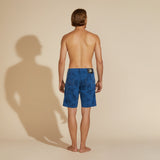 Vilebrequin 5-Pockets Bermuda Shorts Ronde Des Tortues in Blue