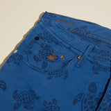 Vilebrequin 5-Pockets Bermuda Shorts Ronde Des Tortues in Blue