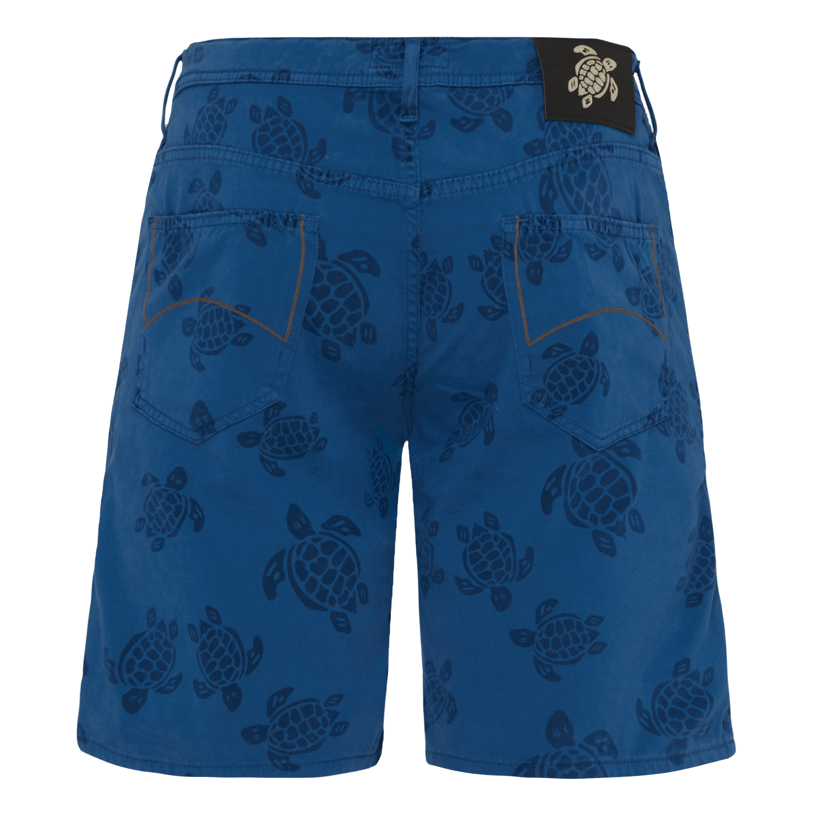 Vilebrequin 5-Pockets Bermuda Shorts Ronde Des Tortues in Blue