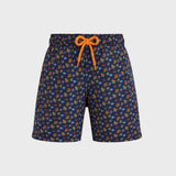 Vilebrequin Boys Swim Shorts Micro Ronde Des Tortues In Vitamin