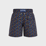 Vilebrequin Boys Swim Shorts Micro Ronde Des Tortues In Vitamin