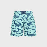 Vilebrequin Boys Swim Shorts Whales In Celadon
