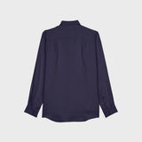Vilebrequin Caroubis Linen Shirt Solid In Navy