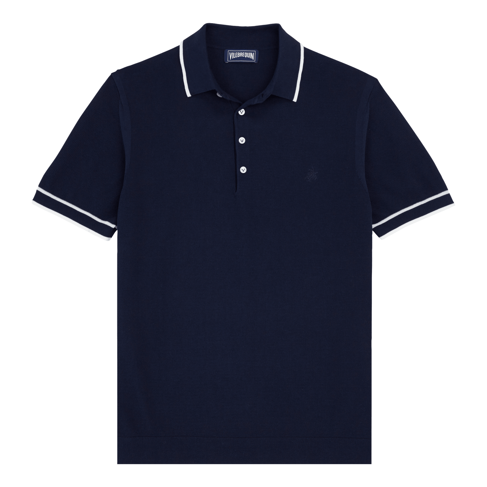 Vilebrequin Knitted Polo in Navy