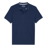 Vilebrequin Men Organic Cotton Pique Polo Shirt Solid In Navy