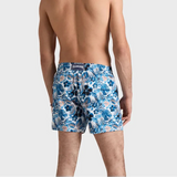 Vilebrequin Men Stretch Swim Shorts Island Flowers White