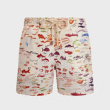 Vilebrequin Men Swim Shorts Pescador VBQ X Fabrice Hyber Papier