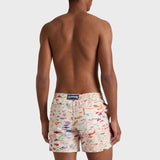 Vilebrequin Men Swim Shorts Pescador VBQ X Fabrice Hyber Papier