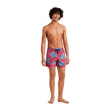 Vilebrequin Men Swim Shorts Turtles Sequins in Merlot