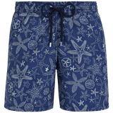 Vilebrequin Moorise Mini Star Fish Swim Shorts in Thalassa Navy