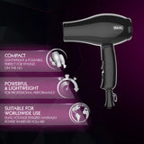 Wahl Travel Hair Dryer in Black