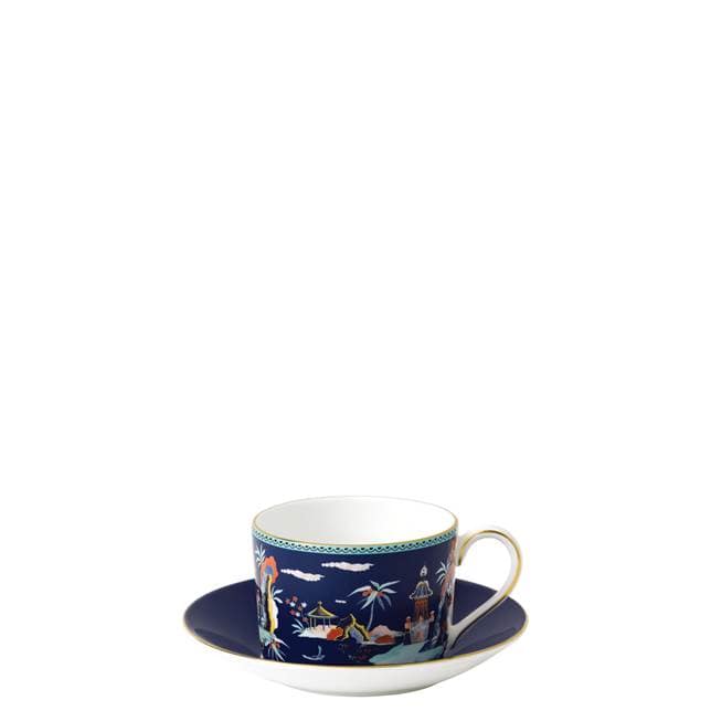 Wedgwood Wonderlust Blue Pagoda Teacup & Saucer
