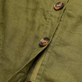 White Stuff Adele Linen Jacket in Dark Green