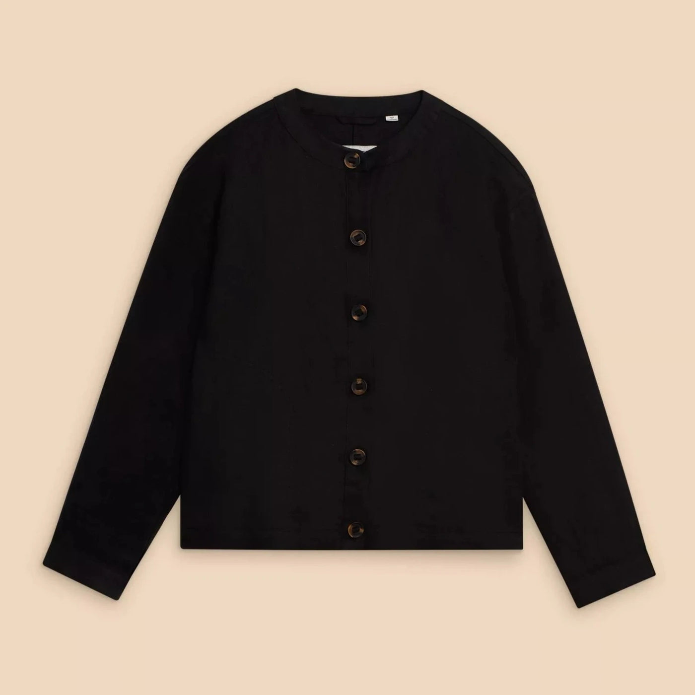 ジャケット・アウター argue MAILLE BLANCHE LINEN JACKET/BLACK argue MAILLE BLANCHE LINEN JACKET/BLACK - メルカリ