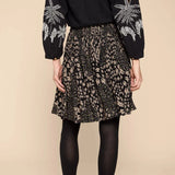 White Stuff Ari Eco Vero Skirt in Black Multi