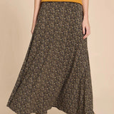 White Stuff Jada Eco Vero Skirt in Black Print