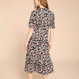 White Stuff Naya Jersey Dress in Black Multi
