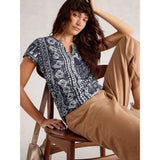 NELLY NOTCH NECK TEE GREEN PR D1
