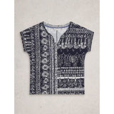 NELLY NOTCH NECK TEE GREEN PR D1