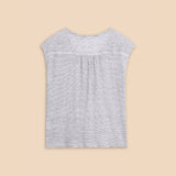 White stuff Nina Linen Tank in White Multi