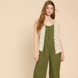 White Stuff Pippa Waistcoat in Natural White