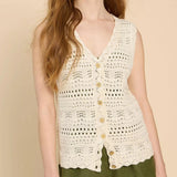 White Stuff Pippa Waistcoat in Natural White