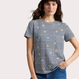 White Stuff Abbie Stripe T-shirt In Navy Multi