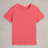 White Stuff Abbie Tee In Mid Coral