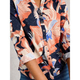 White Stuff Annie Printed Sparkle Shirt In Navy Print