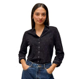 White Stuff Annie Sparkle Shirt In Black